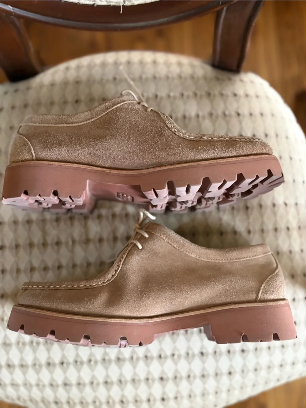 G.H. Bass Wallace Tan Suede Mocs Men’s 9.5EE 9.5 Wide Approx Women’s 11 W EUC